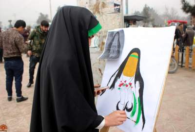 گزارش تصویری: نمایشگاه خیابانی حجاب در مزارشریف